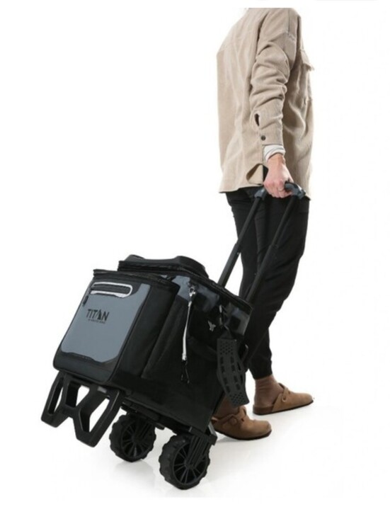 Titan Other - Titan Deep Freeze 60-Can Rolling Cooler w/ All-Terrain Cart Collapsible Wheeled